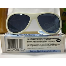  Babiators Солнцезащитные очки Original Шалун Белые 3-5 лет, фото 1 