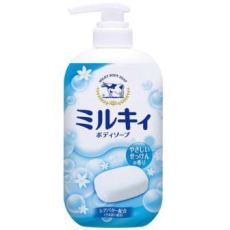 Cow Brand Молочное мыло для тела Milky Body Soap с ароматом цветочного мыла 550мл, фото 1 