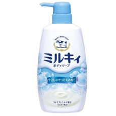  Cow Brand Молочное мыло для тела Milky Body Soap с ароматом цветочного мыла 550мл, фото 2 