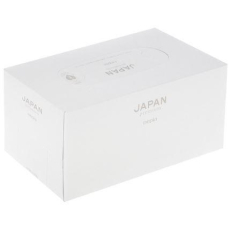  Nepia Салфетки бумажные двухслойные Japan Premium БЕЛАЯ коробка 220шт, фото 1 