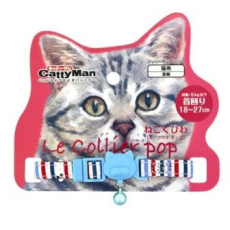  CattyMan Ошейник для кошки Разноцветная полоска 18-27см, фото 1 