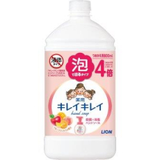  LION KireiKirei Fruit Mix Мыло-пенка для рук с ароматом фруктового микса, запасной флакон с крышкой 800мл., фото 2 