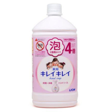  LION KireiKirei Citrus Fruity Мыло-пенка для рук с маслом лимона, с фруктово-цитрусовым ароматом, запасной флакон с крышкой 800мл., фото 3 