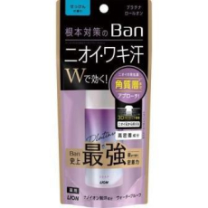  LION Ban Platinum Roll On Влагостойкий дезодорант-антиперспирант, с ароматом цветочного мыла, 40мл., фото 1 
