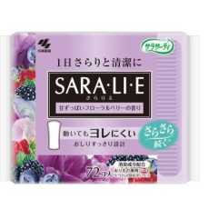  KOBAYASHI Sarasaty Sara･li･e Floral Berry Ежедневные гигиенические прокладки, с цветочно-ягодным ароматом, 72шт., фото 2 