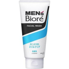  KAO Men's Biore Oil Clear Мужская пенка для умывания, для ухода за склонной к жирности кожей лица, с ароматом мяты, 130г., фото 1 