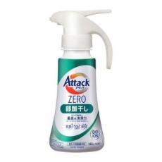  KAO Attack Zero One Hand Type Жидкое средство для стирки суперконцентрированное, антибактериальное, для сушки белья в помещении, с легким ароматом морского бриза, флакон с дозатором 380г., фото 1 