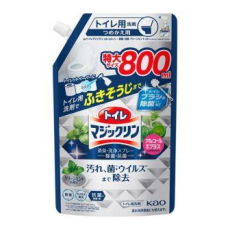  KAO Toilet Magiclean Deodorant & Clean Sterilization Spray Чистящее и дезодорирующее средство для туалета, для быстрой и легкой уборки, с ароматом свежей мяты, мягкая упаковка с крышкой 800мл., фото 1 