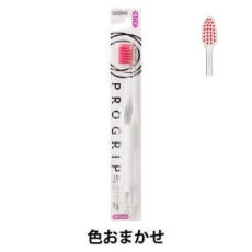  EBISU Pro Grip Зубная щетка с компактной чистящей головкой, с тонкими шестигранными спиральными щетинками и прорезиненной ручкой, 4-рядная, средней жесткости., фото 1 