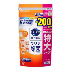  KAO Cucute For Dishwasher Citric Acid Effect Порошок для посудомоечных машин с лимонной кислотой и апельсиновым маслом, мягкая zip-упаковка, 900г., фото 1 