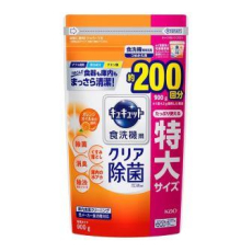  KAO Cucute For Dishwasher Citric Acid Effect Порошок для посудомоечных машин с лимонной кислотой и апельсиновым маслом, мягкая zip-упаковка, 900г., фото 6 