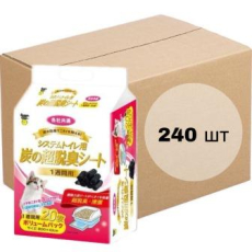  Super Cat Пеленки для системного туалета Deo-Toilet с древесным углем недельные коробка 20шт Х 12уп, фото 1 