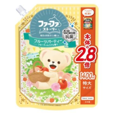  NS FAFA JAPAN FaFa Story Fruit Party Кондиционер для белья "Фруктовая Вечеринка", с антибактериальным эффектом и ароматом фруктов и восточных пряностей, бутылка с колпачком-дозатором, 1200мл, фото 2 