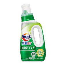  KAO Attack Antibacterial EX Жидкое средство для стирки, для сушки белья в помещении, с антибактериальным эффектом и ароматом свежей зелени, 720г., фото 1 