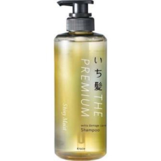  KRACIE Ichikami The Premium Shiny Moist Shampoo Восстанавливающий и увлажняющий шампунь для волос, с глубоким ароматом цветущей вишни, помпа 480мл., фото 1 