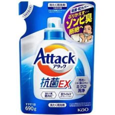  KAO Cредство для стирки белья Attack EX запаска 690г, фото 1 