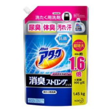  KAO Жидкое средство "Attack Deodorant Strong Gel" для стирки белья с ярким мятно-травяным ароматом, против неприятных запахов 1450 г, запаска, фото 1 
