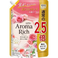  LION Кондиционер-ополаскиватель для белья Aroma Rich Diana 950мл, фото 1 