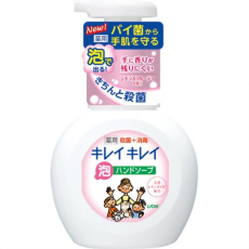  LION KireiKirei Citrus Fruity Мыло-пенка для рук с маслом лимона, с фруктово-цитрусовым ароматом, помпа, 250мл., фото 2 