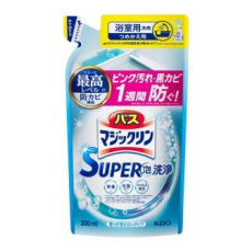  KAO Bath Magiclean No Remaining Scent Чистящее средство для ванной комнаты с антибактериальным эффектом, без аромата, мягкая упаковка с крышкой 300мл., фото 1 