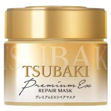  SHISEIDO Tsubaki Premium Repair Hair Mask Восстанавливающая экспресс-маска для поврежденных волос, с маслом камелии, с ароматом камелии и фруктов, банка 180г., фото 1 