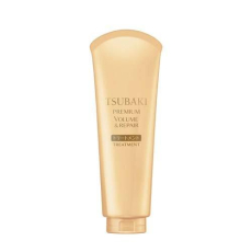  SHISEIDO Tsubaki Premium Volume Маска для восстановления и придания объема волосам, с маслом камелии, с цветочно-фруктовым ароматом, туба 180г., фото 1 