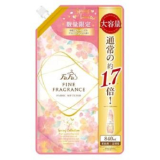  NS FAFA JAPAN Парфюмированный кондиционер-ополаскиватель для белья  Fine Fragrance Spring Collection, (Лимитированный выпуск) с ароматом цветущей сакуры и нотками жасмина и фиалки, сменная упаковка с крышкой 840мл. 1/12, фото 1 