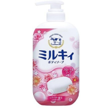  COW Молочное увлажняющее жидкое мыло д/тела с цветоч. ар."Milky Body Soap" (дозатор) 550мл, фото 1 