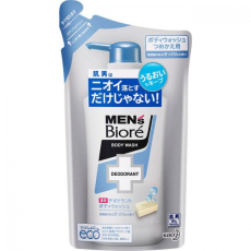  KAO "Men's Biore" Пенящееся мужское жидкое мыло для тела с противовоспалительным и дезодорирующим эффектом, с ароматом свежести, запасной блок 380 мл, фото 1 