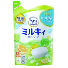  COW Milky Body Soap Жидкое молочное мыло для тела, c маслом ши, со свежим цитрусовым ароматом, мягкая упаковка, 400мл., фото 1 