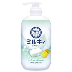  COW Milky Body Citrus Soap Жидкое молочное мыло для тела, c маслом ши и скваланом, с ароматом цветочного мыла и нотками апельсина и грейпфрута, помпа 500мл., фото 1 