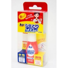  LION Top Stain Remover Rescue Компактный пятновыводитель "Топ-спасатель" для срочного удаления загрязнений, бутылка 17мл. + 5 салфеток., фото 2 