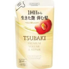  SHISEIDO Tsubaki Premium Volume & Repair Кондиционер для восстановления и придания объема волосам, с маслом камелии, с ароматом камелии и цветов, сменная упаковка 300мл., фото 2 