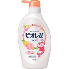  KAO Biore U Sweet Peach Нежное жидкое мыло для тела "Персиковый Соблазн", со сладким ароматом персика, диспенсер 480мл., фото 1 