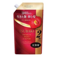  SHISEIDO Tsubaki Premium Moist & Repair Экстраувлажняющий кондиционер для сухих волос, сменная упаковка с крышкой 600мл., фото 1 