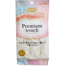  ST Виниловые перчатки Premium touch (средней толщины, с внутренним покрытием и гиалуроновой кислотой) L (жемчужные) 1пара, фото 1 