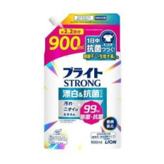 LION Bright Strong Кислородный гель-отбеливатель для стойких загрязнений, с антибактериальным эффектом, сменная упаковка с крышкой 900мл., фото 1   LION Bright Strong Кислородный гель-отбеливатель для стойких загрязнений, с антибактериальным эффектом, сменная упаковка с крышкой 900мл., фото 1