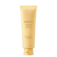  SHISEIDO Tsubaki Premium Volume & Repair Маска для восстановления и придания объема волосам, с маслом камелии, с ароматом камелии и цветов, туба 160г., фото 1 
