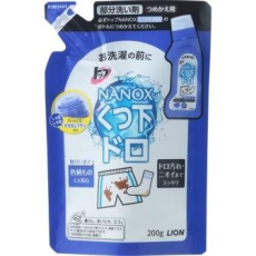  LION Top Nanox For Mud Dirt Жидкое средство для удаления темных пятен и въевшейся грязи перед стиркой, сменная упаковка, 200г., фото 1 