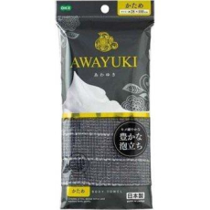  OHE AWAYUKI Массажная мочалка "Увлажняющая пена", жесткая, серая, 28Х100см., фото 1 