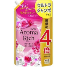  LION Кондиционер-ополаскиватель Aroma Rich Catherine для белья 1520мл, фото 1 