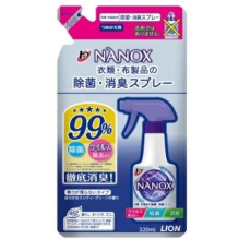  LION Спрей с антибактериальным и дезодорирующим эффектом  для одежды и текстиля "Super NANOX" 320 мл, мягкая упаквока, фото 1 