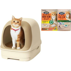  ST Туалет Nyantomo для кошек системный закрытый светлый, фото 2 