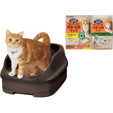  ST Туалет Nyantomo для кошек системный открытый темный, фото 2 