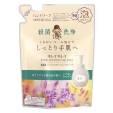  LION Kirei Kirei Hand Conditioning Увлажняющее мыло-пенка для рук с антибактериальным эффектом и ароматом цитруса и лаванды, сменная упаковка 400мл., фото 1 