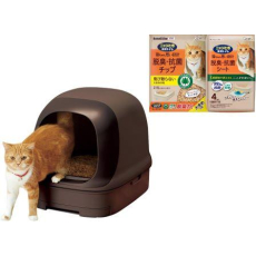  ST Туалет Nyantomo для кошек системный закрытый темный, фото 2 