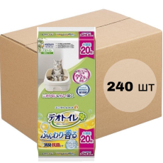  UNICHARM Пеленки для системного туалета Deo-Toilet антибактериальные с ароматом душистого мыла 20шт х 12уп, фото 1 