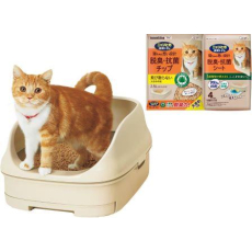  ST Туалет Nyantomo для кошек системный открытый цвет светлый, фото 3 