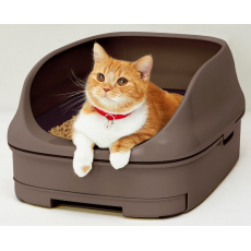  ST Туалет Nyantomo для кошек системный открытый темный, фото 5 