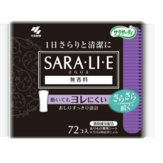  KOBAYASHI Ежедневные гигиенические прокладки Sarasaty Sara･li･e без аромата 72шт., фото 2 